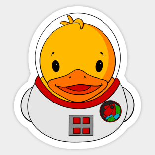 Astronaut Rubber Duck Sticker